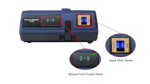 Pacific Image Electronics POWERSLIDE X PLUS 35Mm Slide Scanner. Auto Batch Scan Mounted Slides. Maximum 50 Slides/Batch Scan. 10000 Dpi/True Color. 4.2 Dynamic Range. Mac/Pc. thumb #2