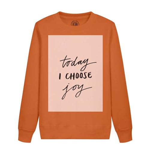 Sweatshirt enfant today i choose joy idéal pour l'école et les sorties de week-end en famille