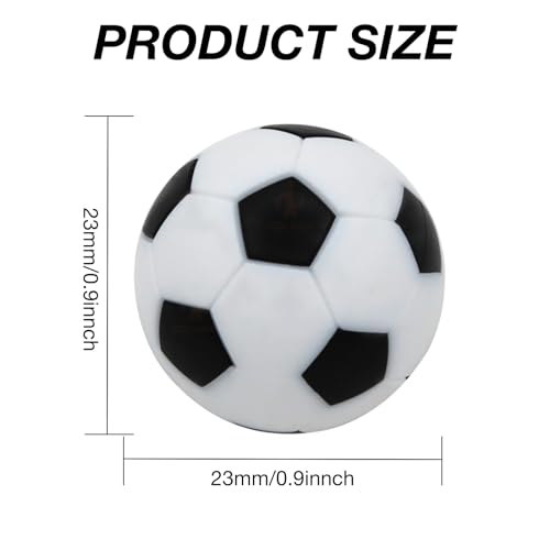 DHWEKU 6 Stück Tischkicker Bälle im Set Kickerbälle Hochwertige leise Tischkicker Bälle in 23mm für Tischfußball & Tischkicker