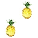 Zerodeko 2 Pièces Ananas Cristal flotteurs pour Adultes jus Pinata Ananas Flotteur de Pis...
