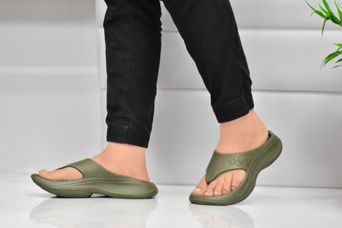 Image of HEALTH FIT Super Soft Ortho Care Bounce Back|Anti-Skid & Comfortable Stylish Light weight |Waterproof Slipper for Daily Use| Flexiable for Men's HF11 Light Grey