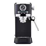 Cooks Professional 20 Bar Espresso Coffee Machine with Steam Wand, 1L Water Tank & Stainless-Steel Drip Tray | Compact & Stylish Barista-Style Coffee Cappuccino Latte Macchiato Maker | 1350W | Black - Image 7