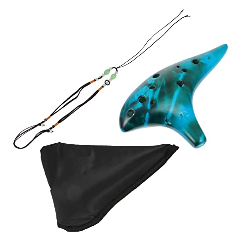 Toddmomy Beginners Boys and Girls Portable Ceramic Flute Crisp Tones Comfortable Grip for Music Enjoyment