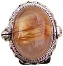 Golden Rutile Gemstone Poison ring,Handmade Silver Ring,Openable Pill Box Ring,A++ Gemstone Quality,925 Sterling Silver Ring,