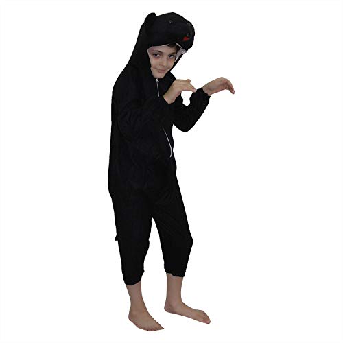Image of Kaku Fancy Dresses Bear Wild Animal Costume for Kids - Black, 3-4 Years | Animal Fancy Dress for Boys & Girls