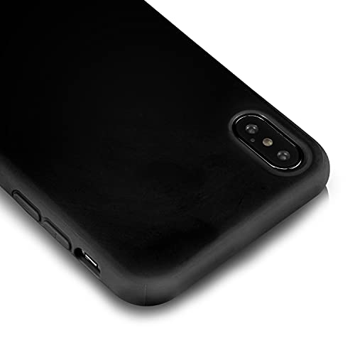 Technext020 For Iphone Xs Matte Black Case, Shockproof Ultra Slim Fit Silicone Iphone 10 Cover Tpu Soft Gel Rubber Cover Shock Resistance Protective Back Bumper For Iphone X Matte Black #TOP3