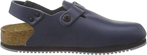 Birkenstock Classic BIRKENSTOCK Classic Tokio Leder - Zuecos Unisex, Azul, 36