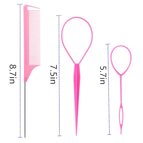 Ring Luumxai Topsy Hair Tail Tool and rat tail comb - Image 7