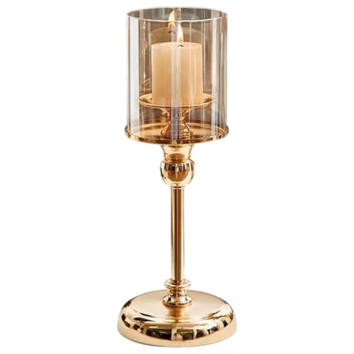 Long Stem Candle Holder, Clear Candle Holders, Wedding Candles Holder, Home Decor Candle Stand, Tall Candles Holder Stands, Decorative Tea Light Holders for Tea Lights