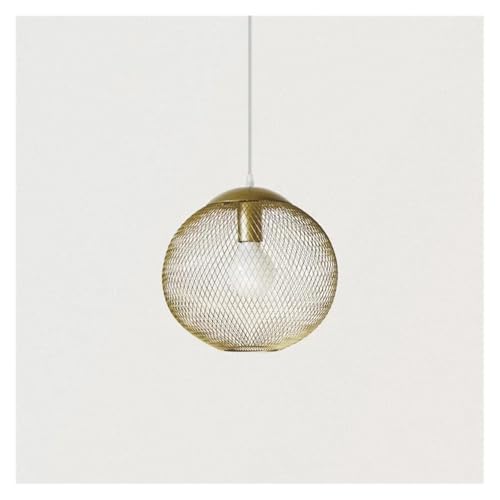 Lustre Suspendu LED Cage Oiseaux Dorée Luminaire Restaurant