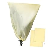 UPKOCH 2 Stück Pflanzenschutz Winterschutz Vlies mit Zugband Frostschutz Frostschutzhülle...