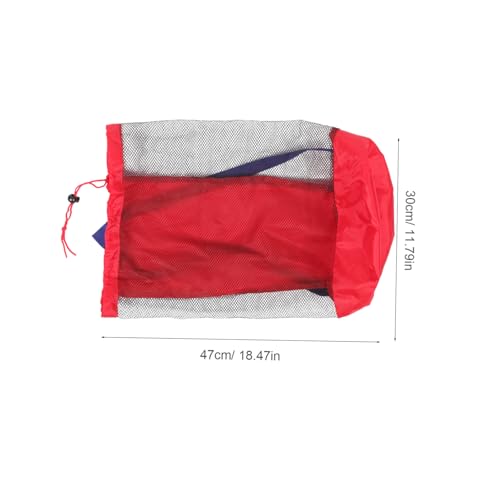 Portable Mesh Beach Bag for Boy Girl Drawstring Storage Bag for Toys and Essentials2