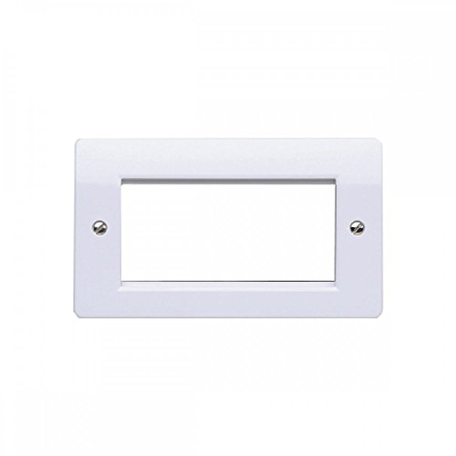 Logic Plus 2 Gang 4 Module Euro Frontplate