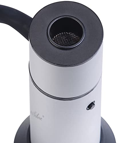 Rosenstein & Söhne Kaltrauchgenerator: Portable Kaltrauch-Räucherpistole mit Schlauch, Alukammer & Standfuß (Rauchgenerator, Smoker, BBQ)
