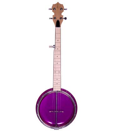 Banjolele Bones BB500P 5 cuerdas Púrpura,Tamaño tenor 507mm, parche y aro de plástico