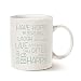 MAUAG Funny Inspirational Coffee Mug Christmas Gifts, Have Hope Be Strong Typography Motivational Quote Ceramic Cup White, 11 Oz