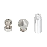 AS Axis Spindleon 1 set MK10 All Metal Hotend Kit con ugello 0.4 in acciaio compatibile con Wanhao Compatibile con Flashforge