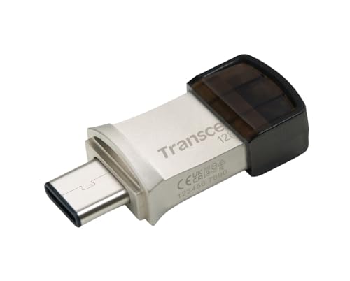 JetFlash 890 128GB USB Type-C / USB 3.1 Gen 1 Pennetta a Doppio Connettore USB OTG per Android TS128GJF890S - Chiavetta USB - Immagine 2