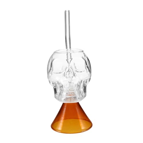 Holibanna Copa De Vino Con Calavera Cristal Copas De Cóctel Multifunción Para Casa
