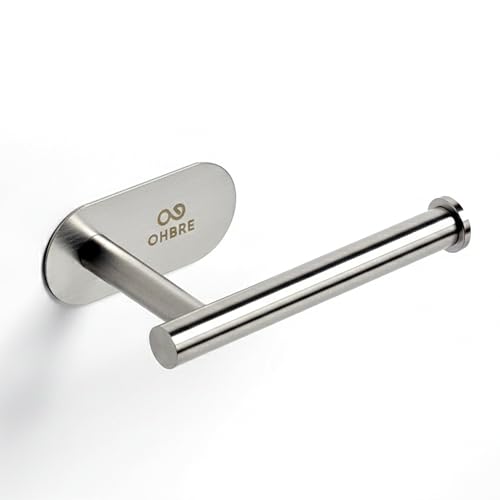 Porta Carta Igienica Adesivo Acciaio Inox, Porta Rotolo Bagno con