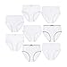 Buyless Fashion Little Girl Toddler Panties Assorted Prints Soft Cotton Big Kids Briefs Underwear 8 Pack - BW21-8-GEL-6-7