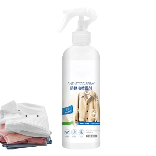 Aerosol antiestático - Spray electrostático para ropa, guardia electrostática - eliminación estática de viaje - portátil para cabello, ropa, coche y muebles - antiestático - operación preliminar