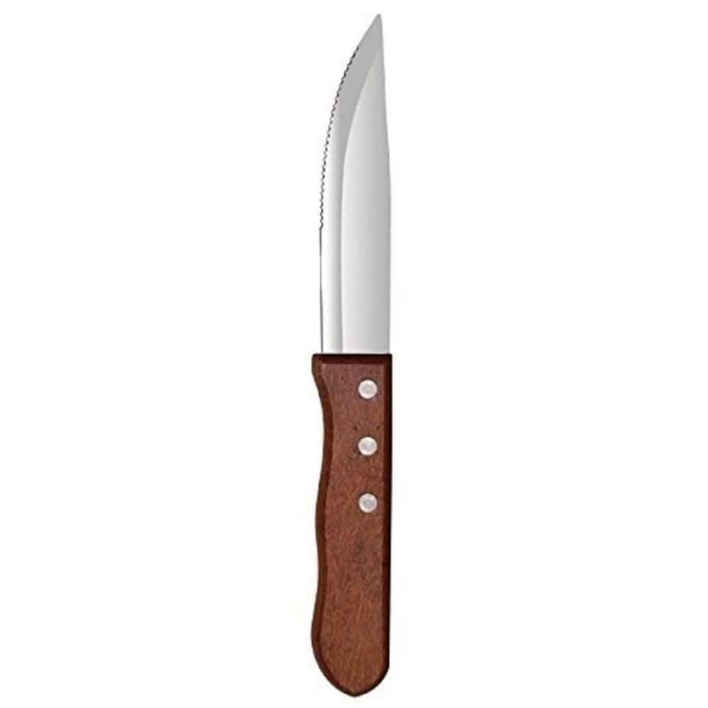 Olympia gg819 Jumbo – Cuchillo para carne, mango de madera de palisandro, 115 mm (Pack de 12)