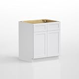 LUXEYARD White Shaker Sink Base Cabinet