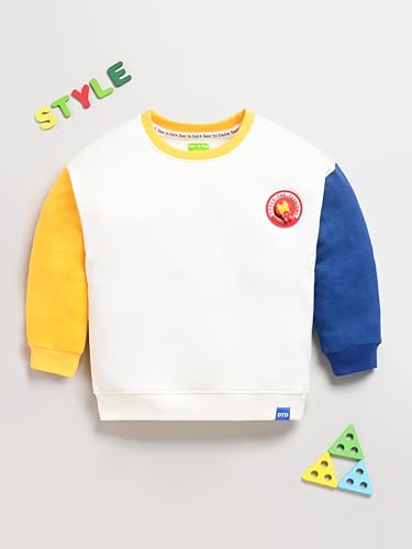 Image of Baby Boys Sweatshirt | Soft Cotton Pullover Top for Winter | Cute & Cozy Casual Wear for Kids