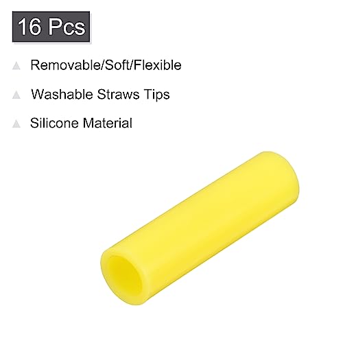 Puntas de silicón para pitillos reutilizables 16 piezas miniatura 3
