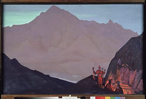 Peinture Chenrezig de Nicholas Roerich : affiche décorative et grand poster d'art mural 60x90cm