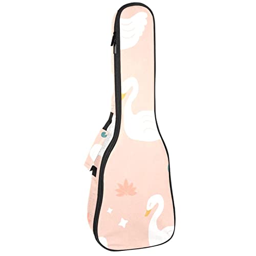 Sac à dos robuste pour ukulélé de concert housse de rangement soprano blanc lotus