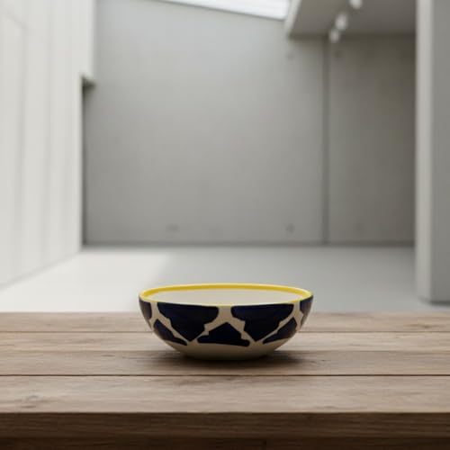 Image of Mini Dipping Serving Bowls for Dessert, Snack, Soy Sauce, Kitchen Prep Designed for Light Meals, Fresh Cut Fruits, Grain Bowls, Soupy Dishes, Noodle Servings and Desserts (Blue, Set of 4)