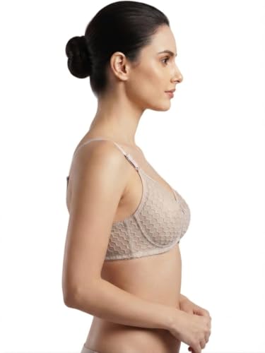 Image of Women's Cotton Blend Lightly Padded Wirefree T-Shirt Bra Combo (Pack of 3)