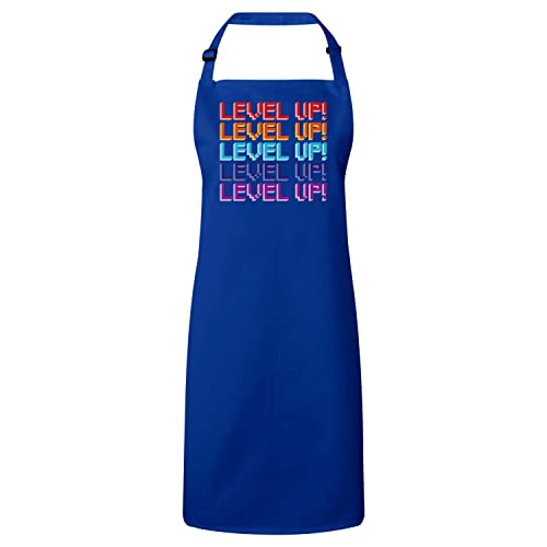 Tablier cuisine premium bleu jeux vidéo vêtement de protection rétro gaming pixel
