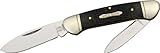 Rough Rider Knives 1158 Armor Hide Series - Canoe Pocket Knife with Grey Checkered Bone Handles
