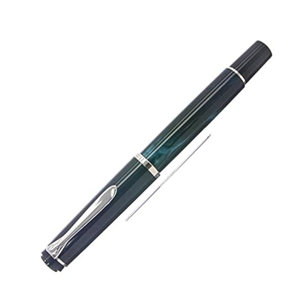 Pelikan ペリカン 万年筆 F字 M205 マーブルブルー　箱付き Amazon | Pelikan ペリカン 万年筆 F 細字 スーベレーン メタル