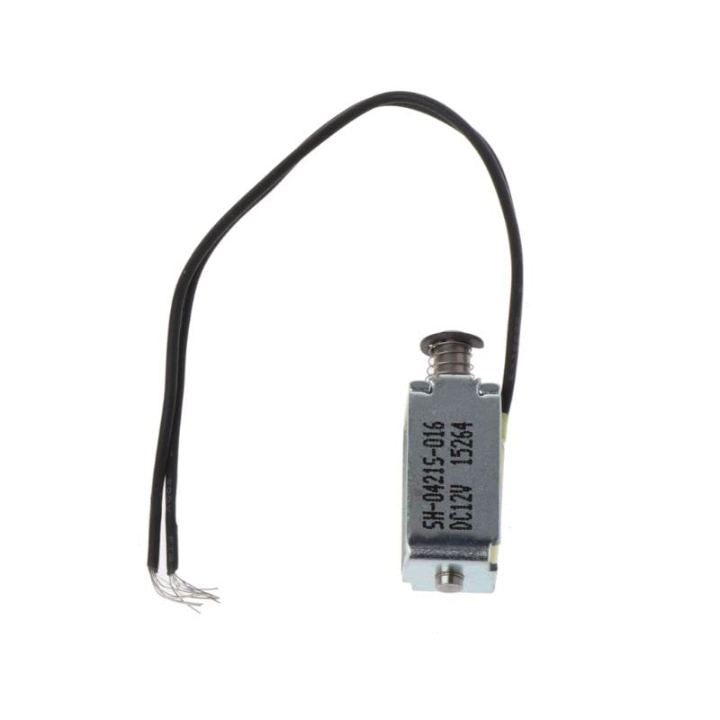 Mini válvula solenoide DC 12V tipo push-pull con electroimán de marco abierto cable de 10 cm 3