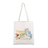 CMNIM Virginia State Tote Bag - Travel Souvenirs & Welcome Gift