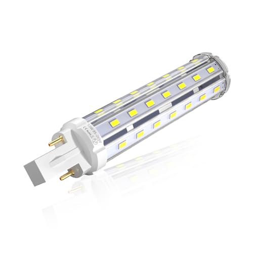 Bonlux 2 Pin 13W G24 Led Bombilla de Luz Fría 6000K con 360 Grados Para Casa, Escuela, Oficina, Pasillo, Restaurante, Reemplazo de 30W Cfl Bombilla