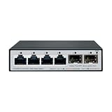 Relés electromecánicos KTMBOHU 4 * 2.5G+2 * 10G SFP+ Web Smart Switch, Dispositivo Web Inteligente L2 del Interruptor de 6 Puertos, Interruptor alojado
