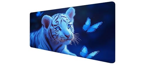 Desk mat papillon grand format pour organiser votre bureau d'ordinateur portable