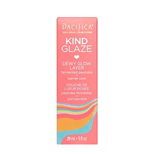 Pacifica Beauty, Kind Glaze Dewy Glow Layer, Face Foundation Primer & Highlight, Creates A Flawless Filter, Illuminating Primer, All Skin Tones, Universal Shade, Vegan Collagen, Ceramides, Vegan #TOP3
