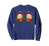 Ugly Christmas Sweater Merry Titmas Reindeer Boobs Naughty Sweatshirt