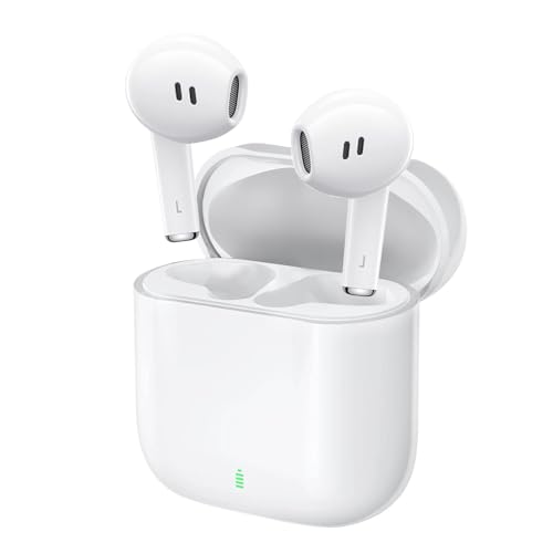 Auriculares Inalámbricos Bluetooth, In Ear Auriculares Bluetooth 5.4 con 4 ENC Cancelacion Ruido HD Mic, 56H Cascos Inalambricos con Graves, IPX7 Impermeable Deportes Audifonos para iPhone iOS Android