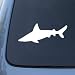 SHARK SILHOUETTE - Jaws - Vinyl Car Decal Sticker #1741 | Vinyl Color: White
