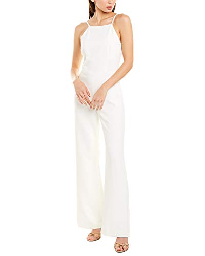 French Connection Women s Strappy Slightly Flared Leg Jumpsuit, Summer White, 2