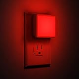 Red Night Light, Briignite LED Night Lights Plug into Wall, 0.3W Energy Saving Night Light for Kids,