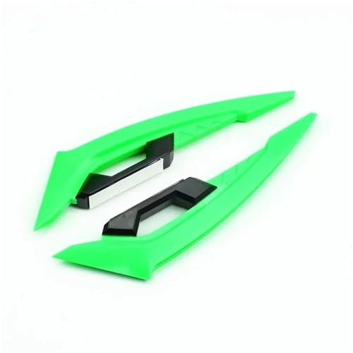 Becquet latéral avant de moto universel aile vent fixe pad carénage queue vert