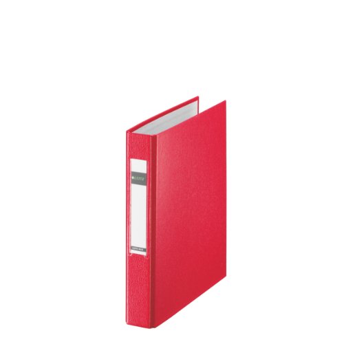 Preisvergleich Produktbild Leitz Ringbuch (A5, PP, 2 Ringe, 25 mm) rot